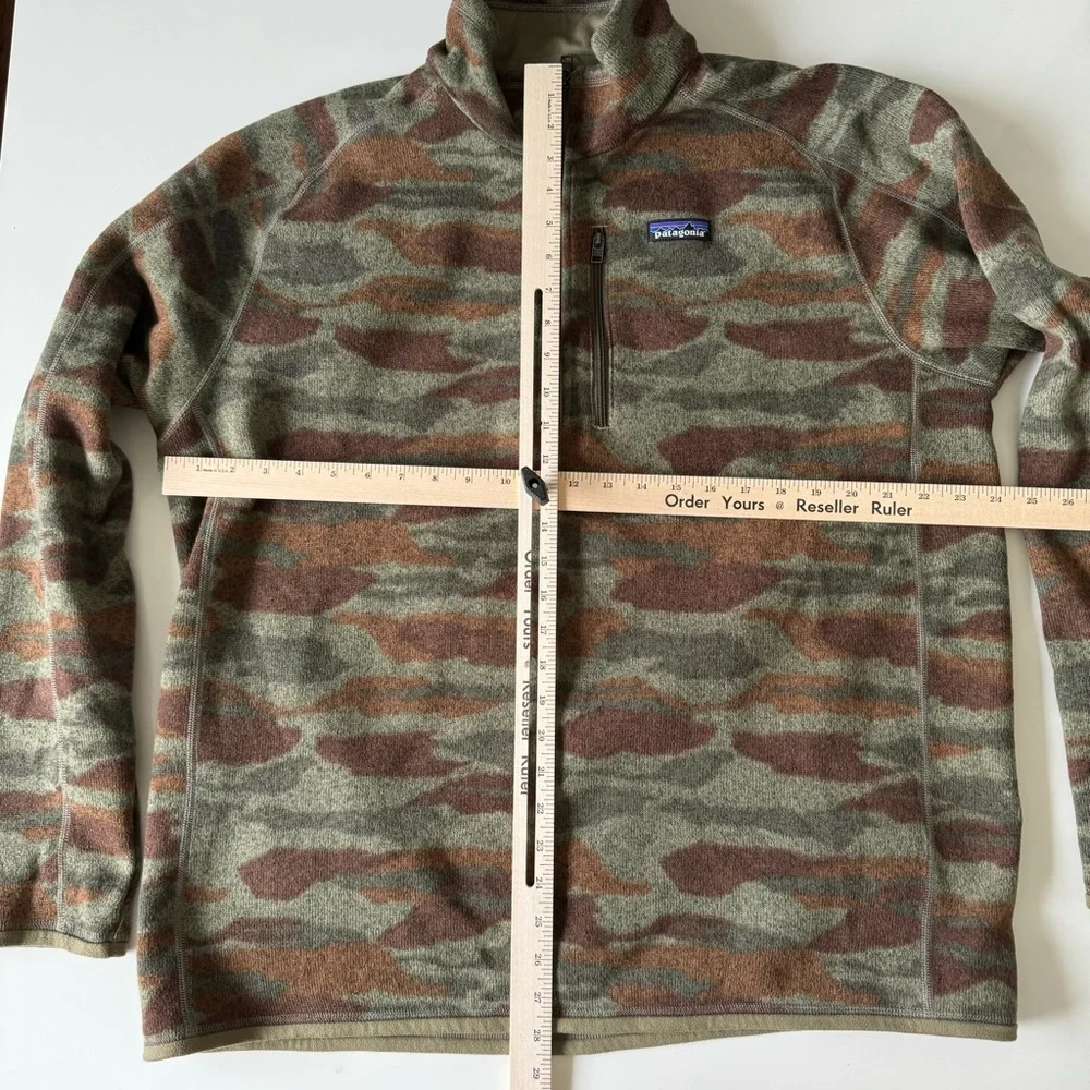 Patagonia Better Sweater Adult XL Camo 1/4 Zip Fleece Outdoor Mens 25523 BWSK - Picture 8 of 10